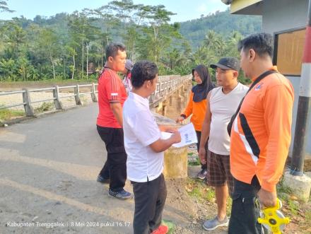 Suvey Rencana Perbaikan Jembatan Oleh Dinas PUPR dan BPBD